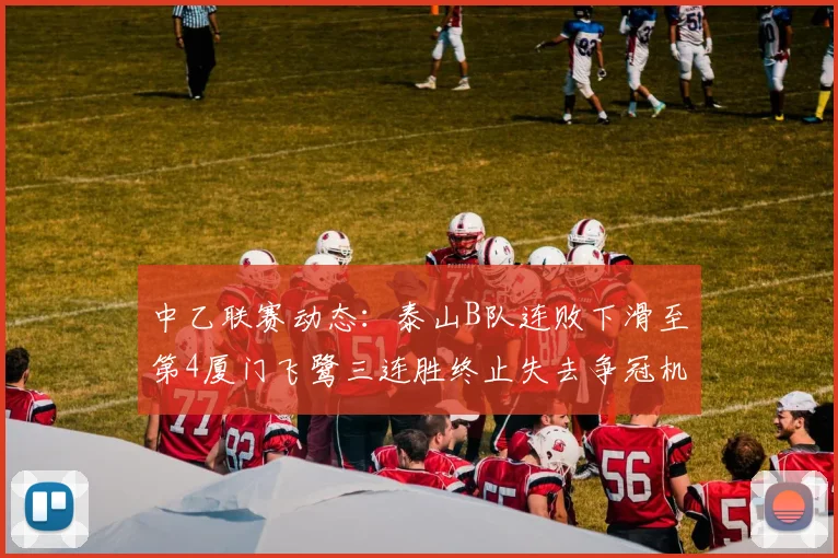 中乙联赛动态：泰山B队连败下滑至第4厦门飞鹭三连胜终止失去争冠机会
